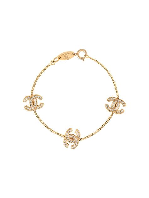 chanel gold chain bracelet|Chanel sterling silver bracelets.